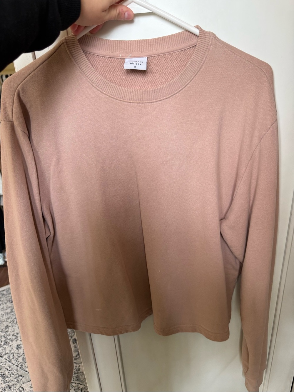 Outdoor Voices Dusty Rose Crewneck Sweatshirt
